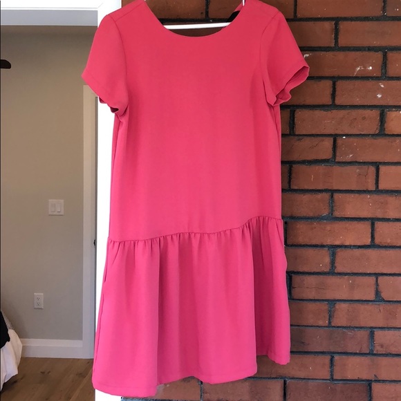 Coral pink shift dress - Picture 2 of 4